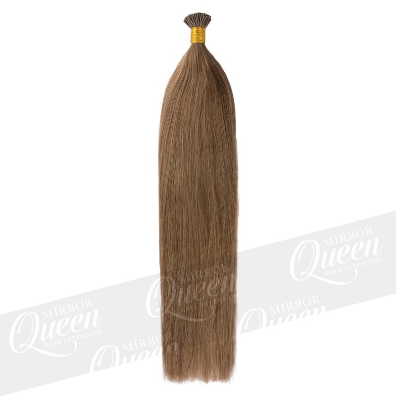 (6) Brąz włosy proste REMY HAIR 50-53 cm pod ringi