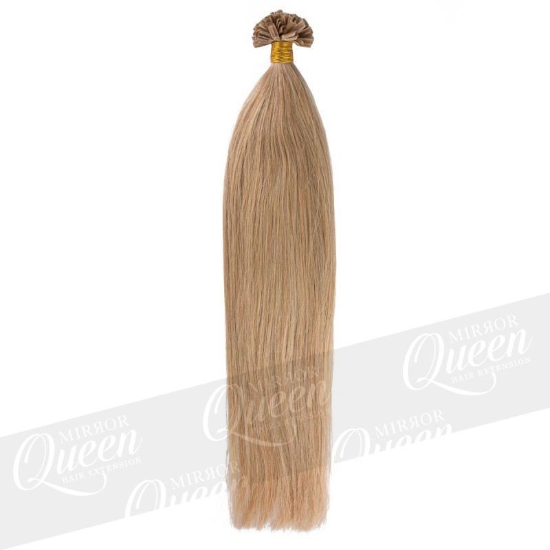 (16) Naturalny ciemny blond włosy proste REMY HAIR 50-53 cm pod keratynę